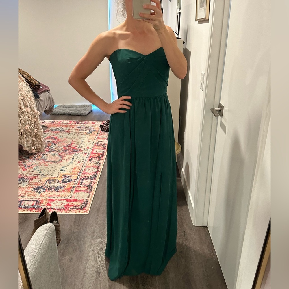 Emerald green gown Nordstrom